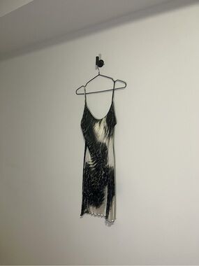 vintage class cavalli animal print mini dress